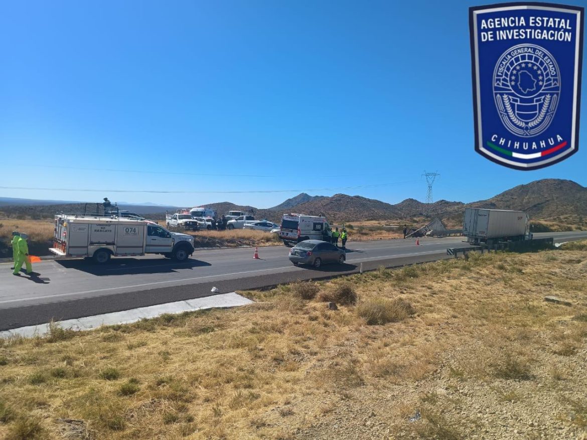 Coordina Fiscalía Sur con el Instituto Nacional de Migración investigación de accidente en Jiménez que dejó seis fallecidos